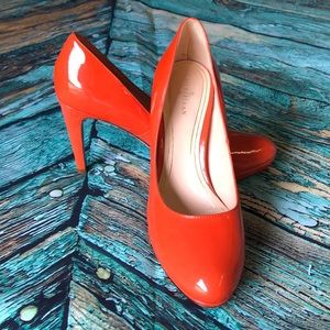 SH10 Cole Haan Nike Air Orange Heels 8.5B